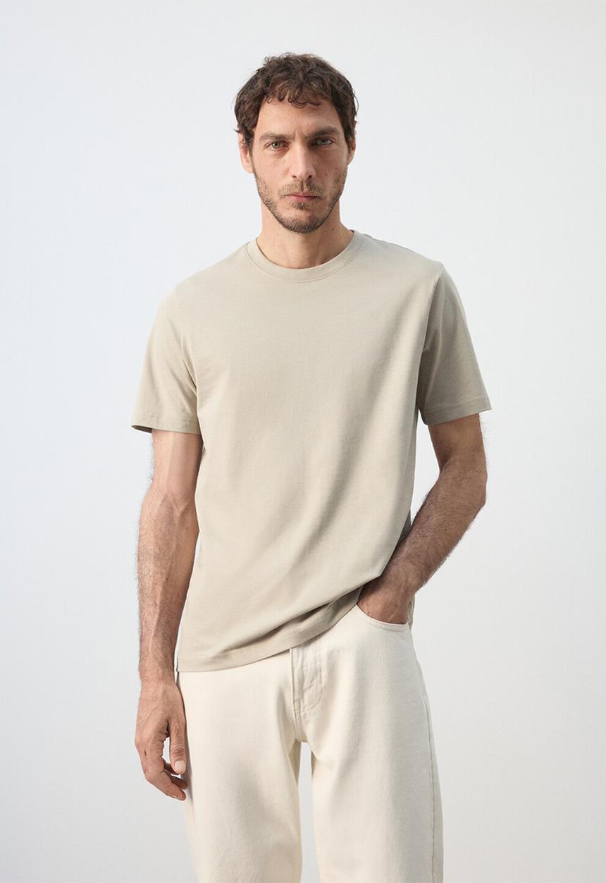 MANGO - T-Shirt Cherlo - Sand