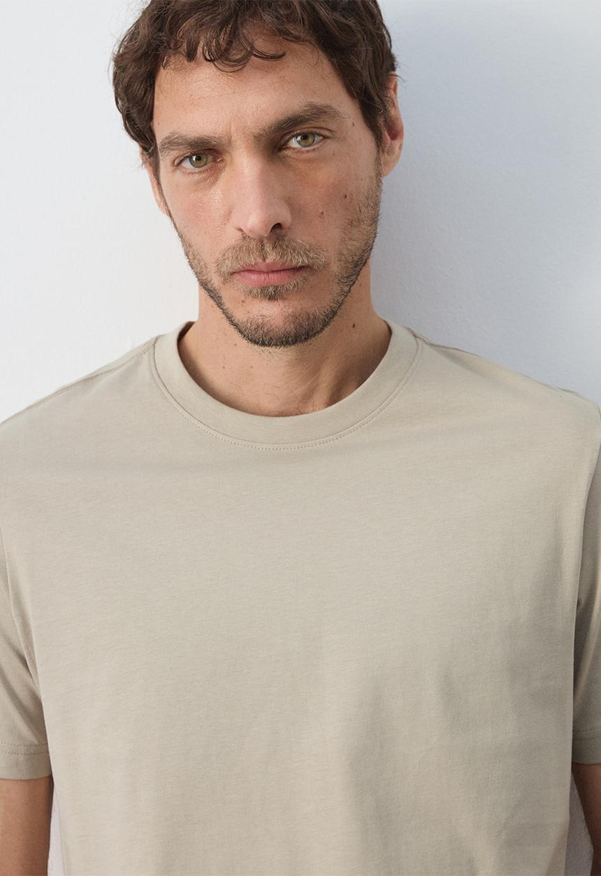 MANGO - T-Shirt Cherlo - Sand