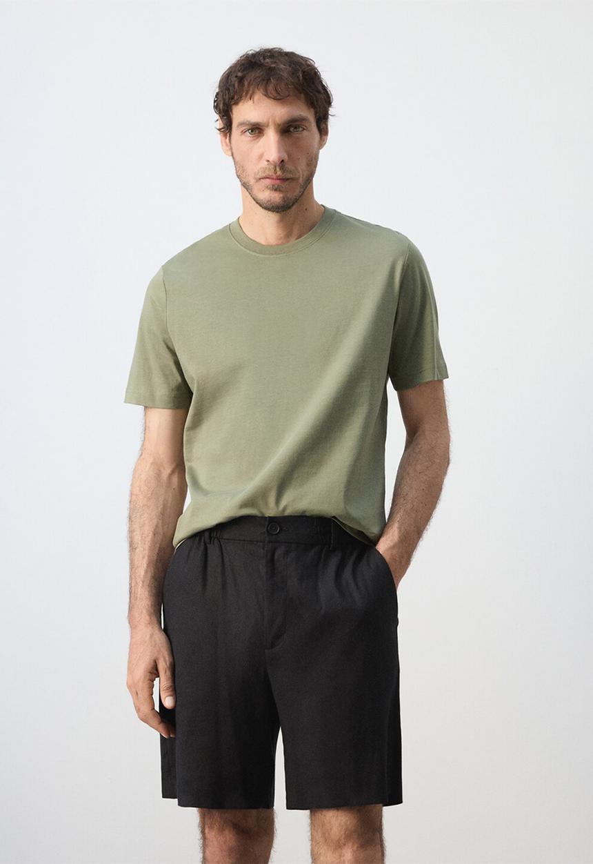 MANGO - T-Shirt Cherlo - Khaki