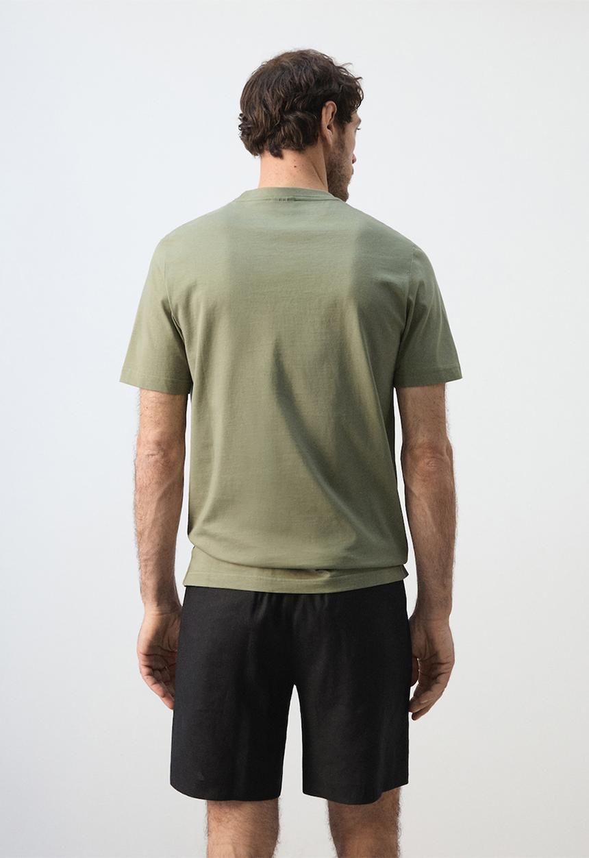 MANGO - T-Shirt Cherlo - Khaki