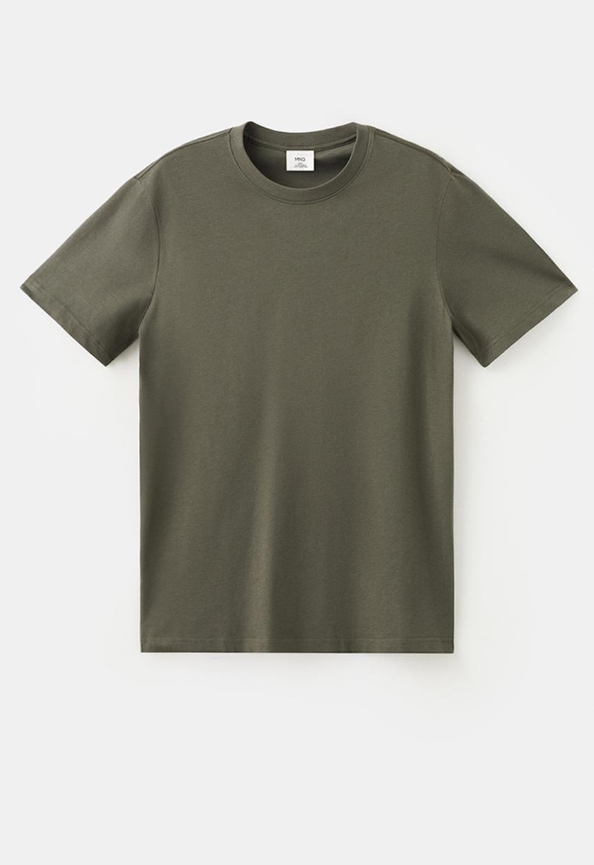 MANGO - T-Shirt Cherlo - Dark Green