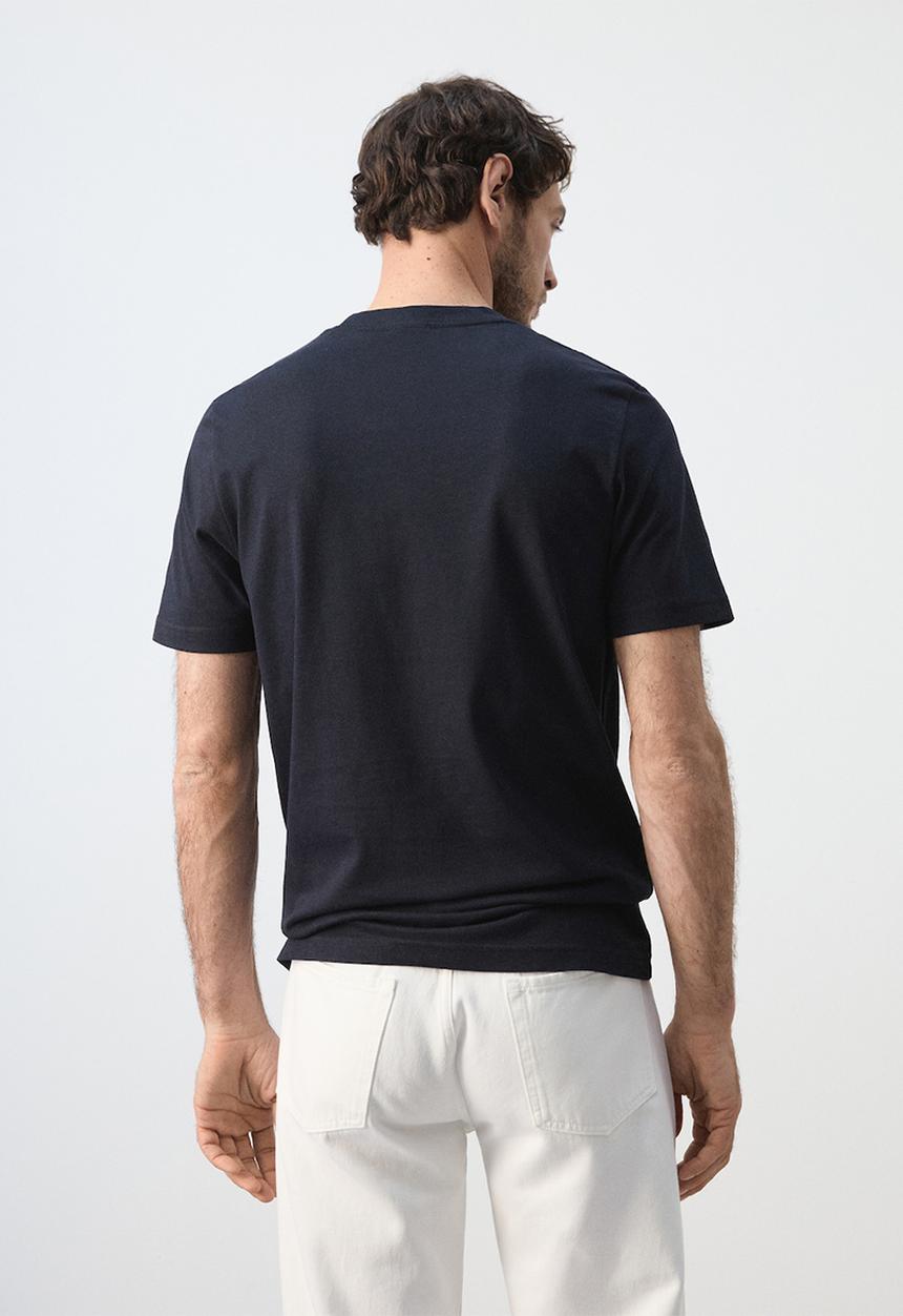 MANGO - T-Shirt Cherlo - Navy