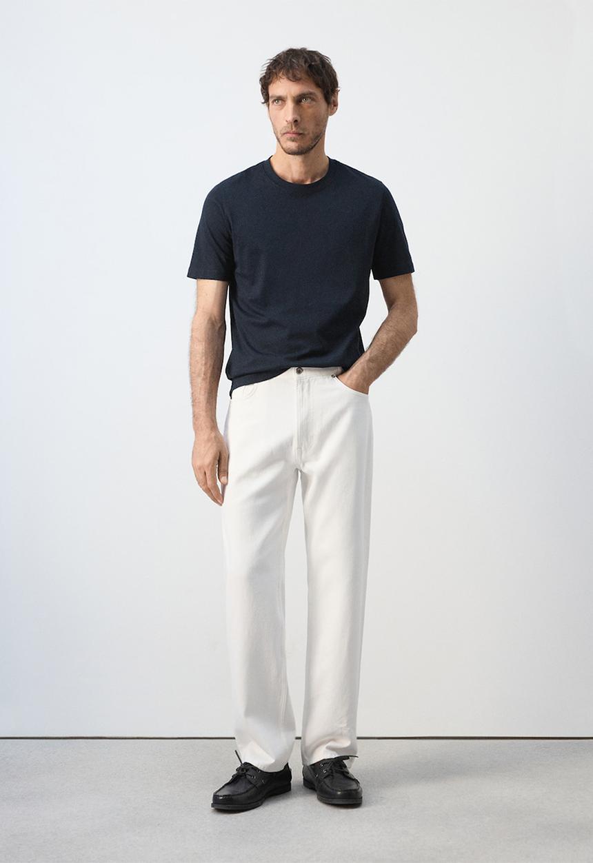 MANGO - T-Shirt Cherlo - Navy