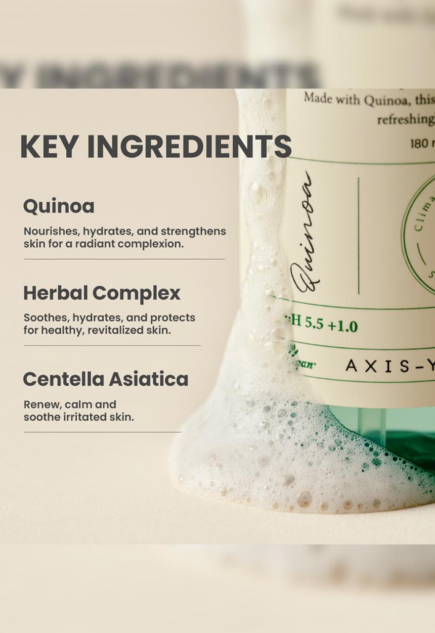 AXIS-Y - Quinoa One-Step balanced Gel Cleanser 180ml