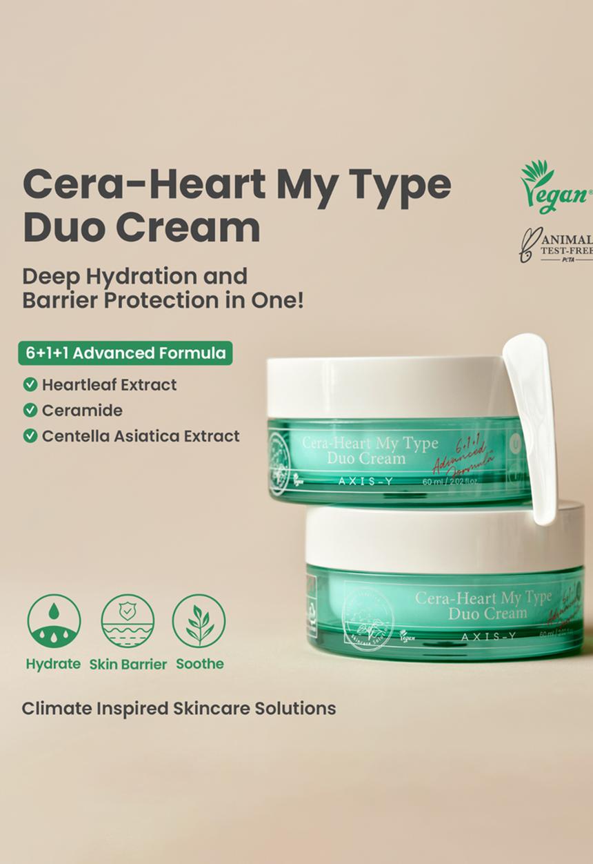 AXIS-Y - Cera-Heart My Type Duo Cream 60ml