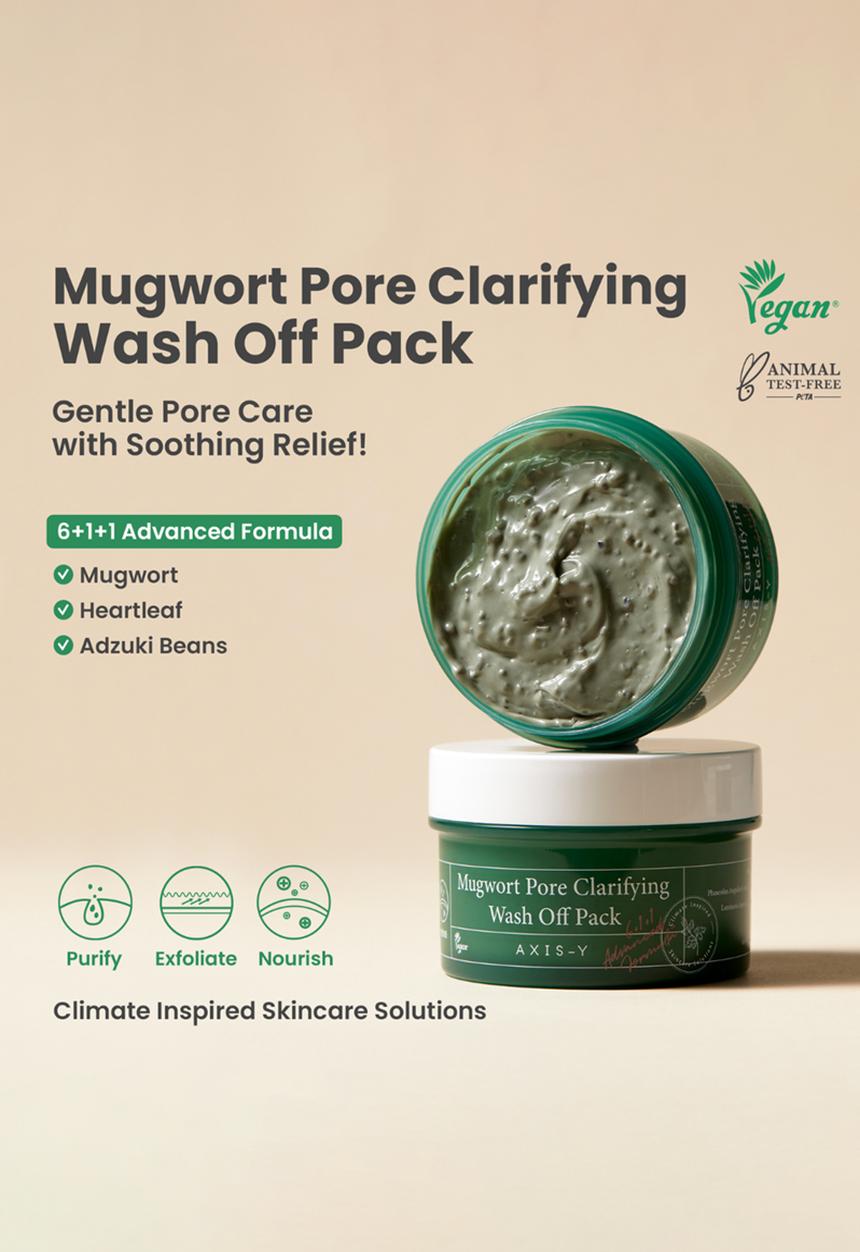 AXIS-Y - Mugwort Pore Clarifying Wash Off Pack 100ml