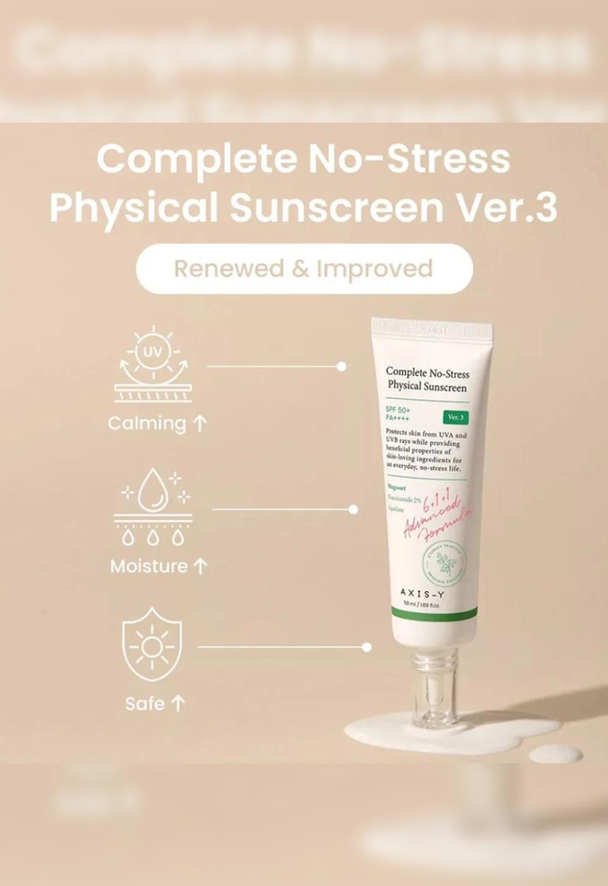 AXIS-Y - Complete No-Stress Physical Sunscreen V. 3 50ml