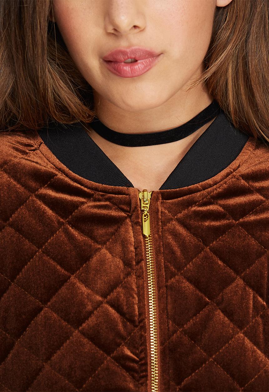 Missguided - Quilted bomber jacket