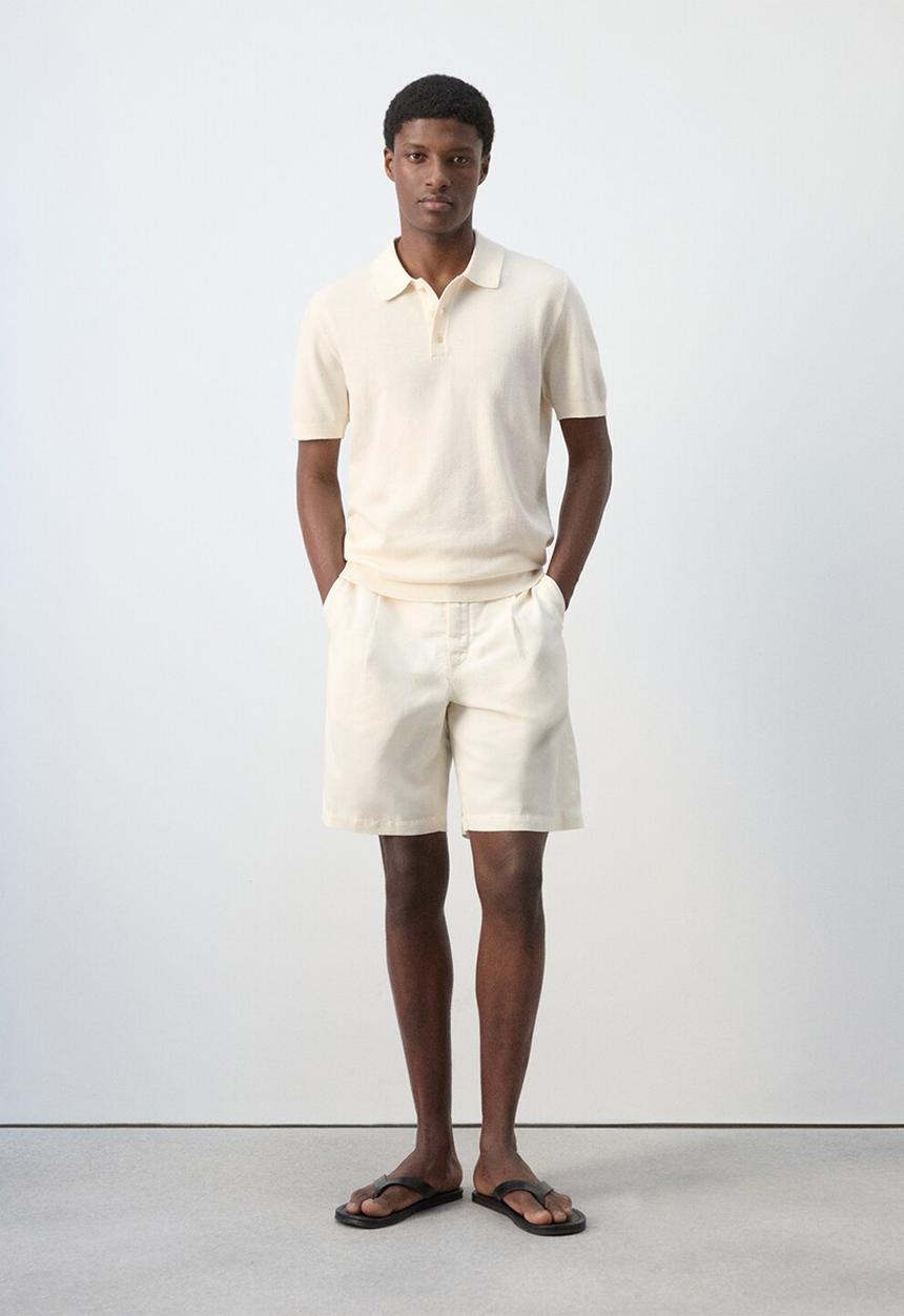MANGO - Poloshirt Andrew - Light Beige