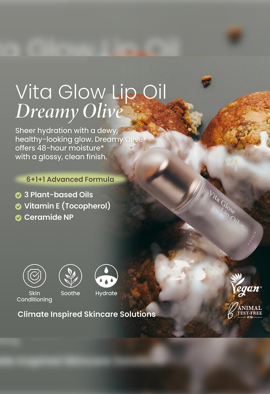 AXIS-Y - Vita Glow Lip Oil - Dreamy Olive