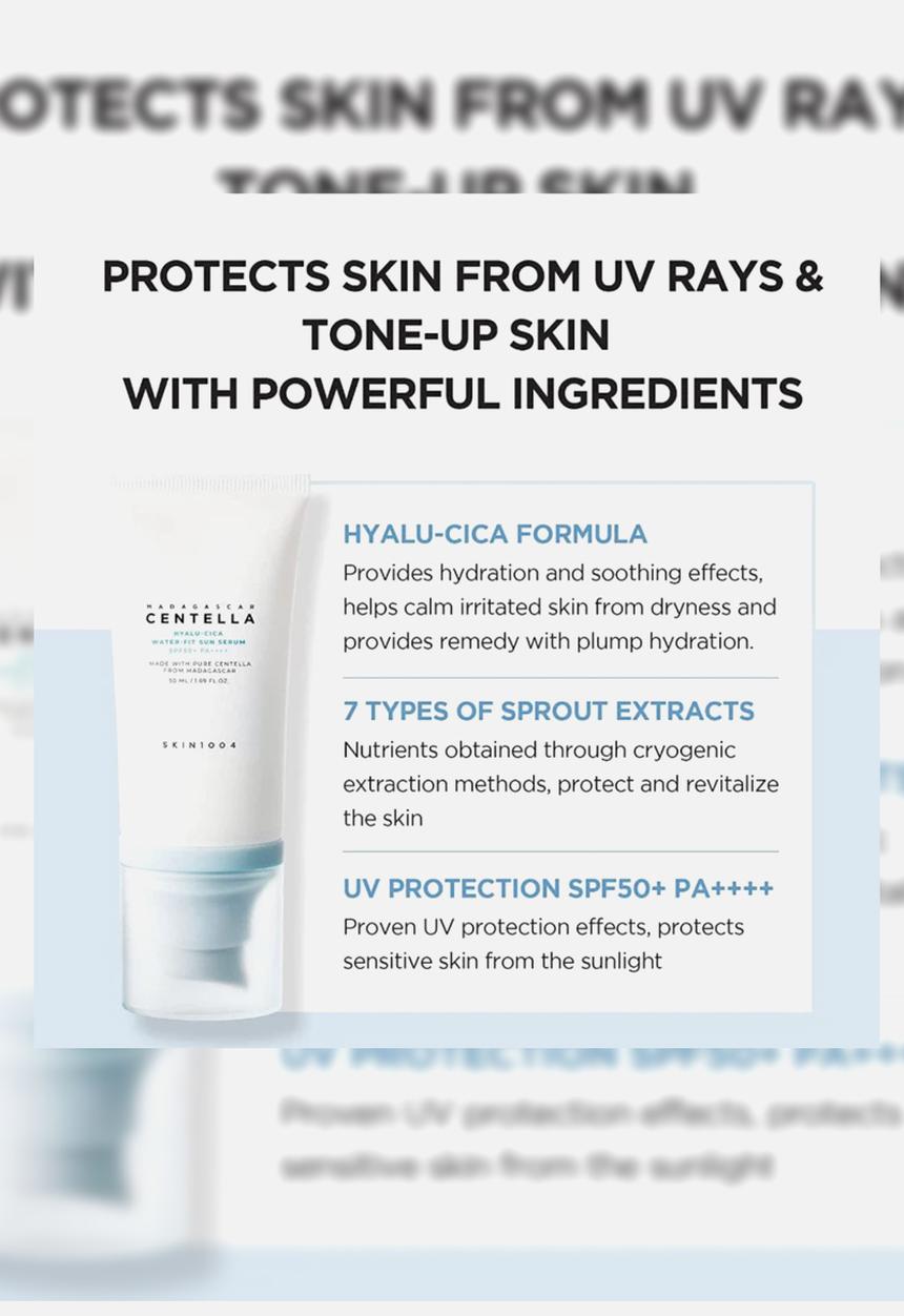 SKIN1004 - Madagascar Centella Hyalu-Cica Water-Fit Sun Serum Mini - 15ml