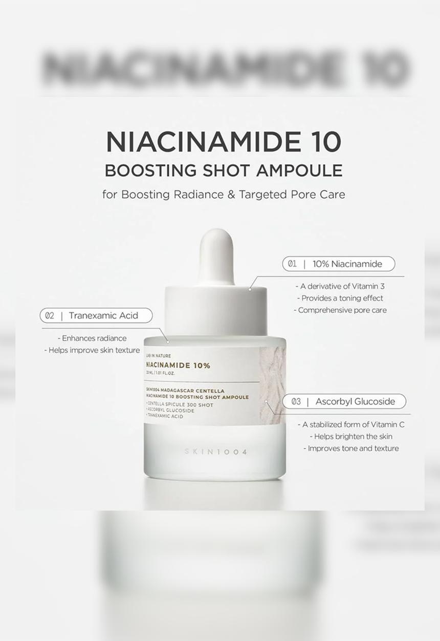 SKIN1004 - Madagascar Centella Niacinamide 10 Boosting Shot Ampoule - 30ml