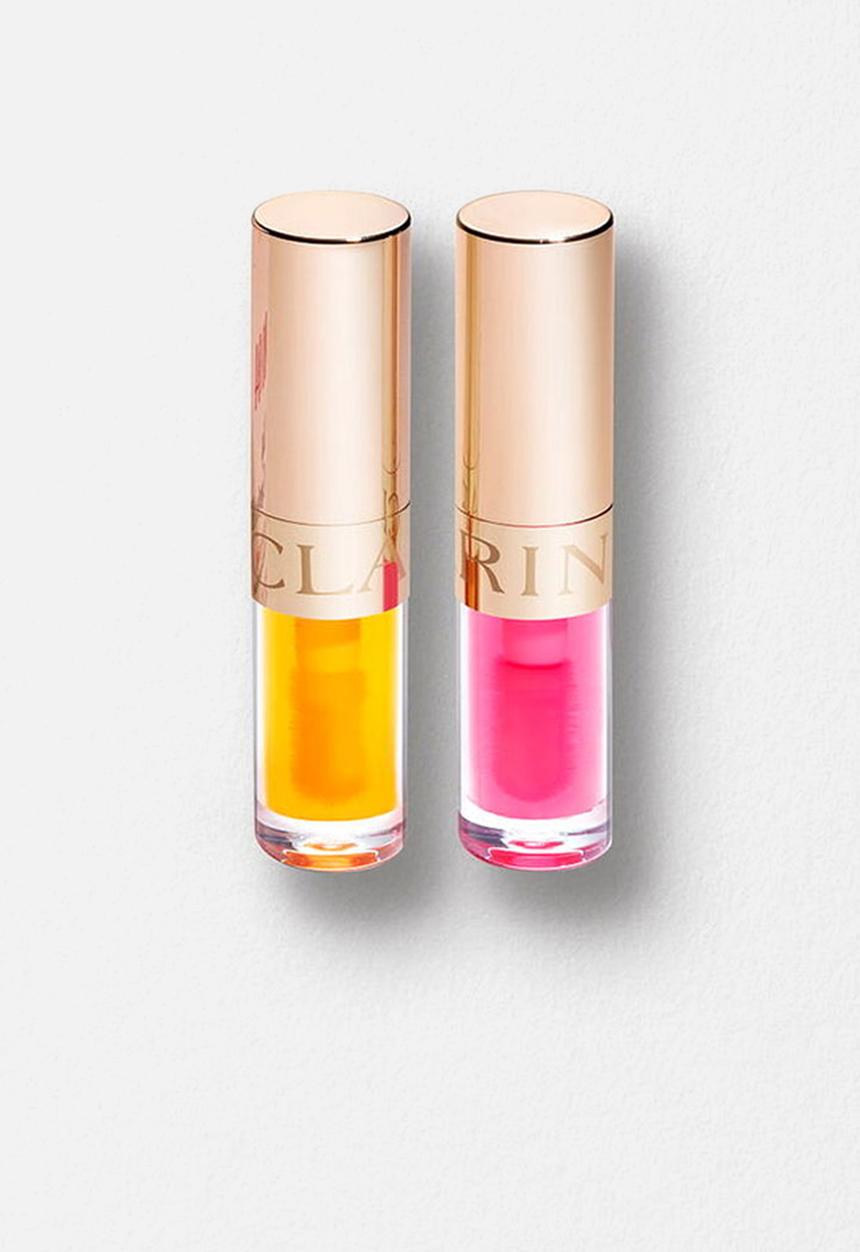 Clarins - Lip Comfort Oil Duo Travel-Size  Hydrating Lip Gloss