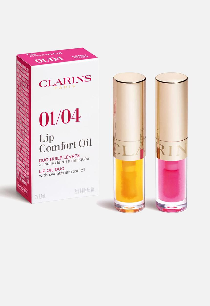 Clarins - Lip Comfort Oil Duo Travel-Size  Hydrating Lip Gloss