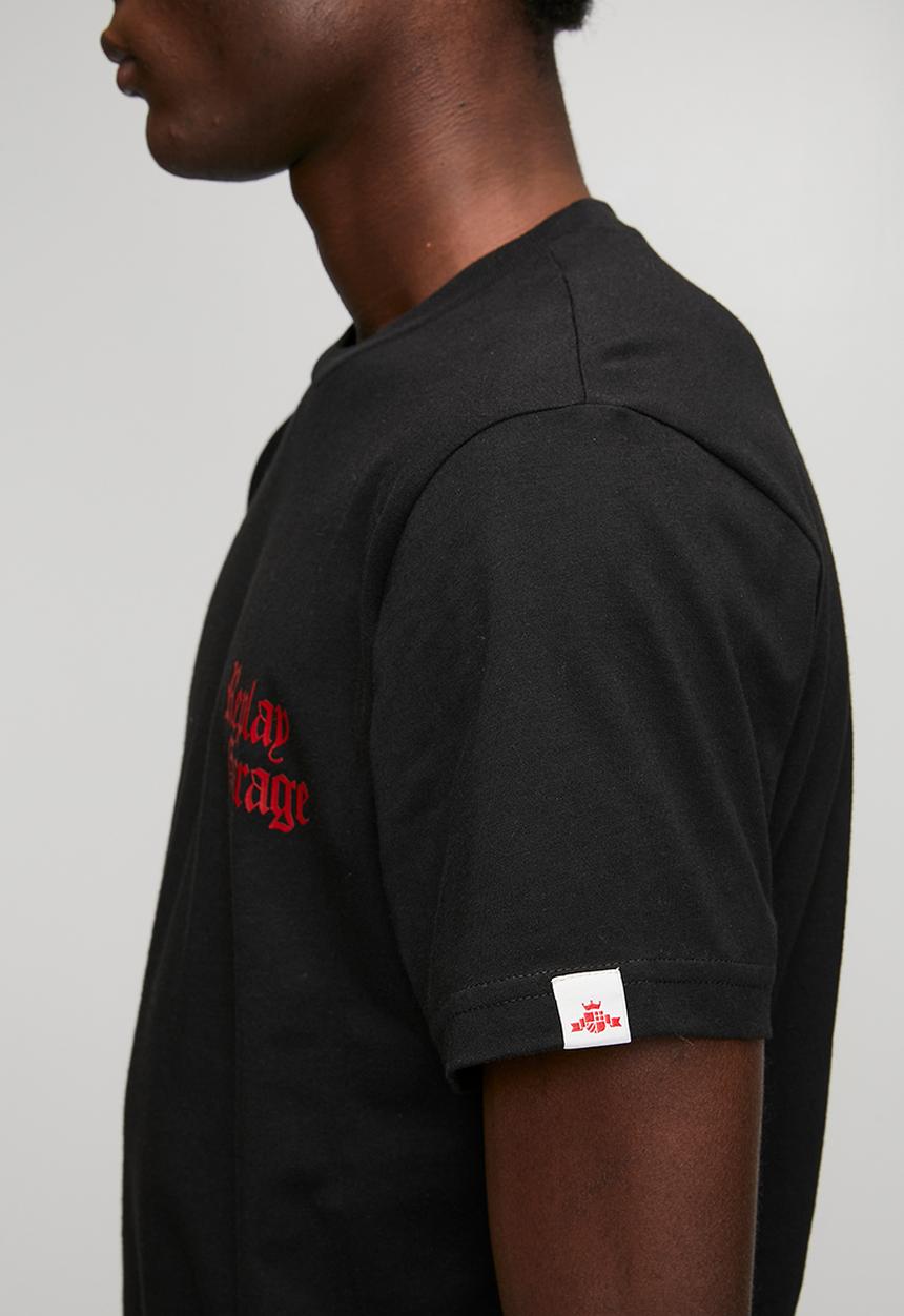 Replay - T-shirt with lettering - black