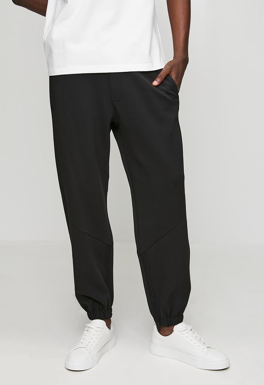 Replay - Regular fit tech fleece joggers - black