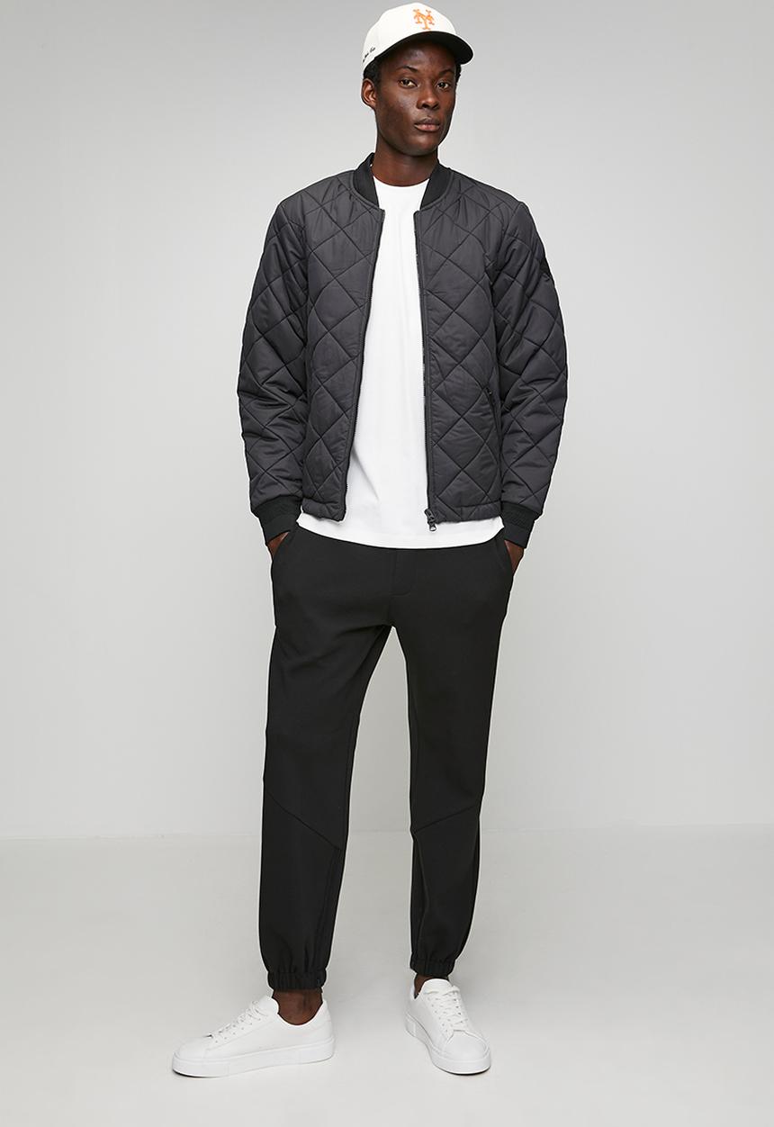 Replay - Regular fit tech fleece joggers - black