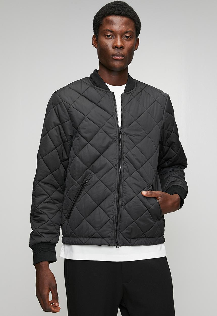 Replay - Regular fit quilted jacket - black