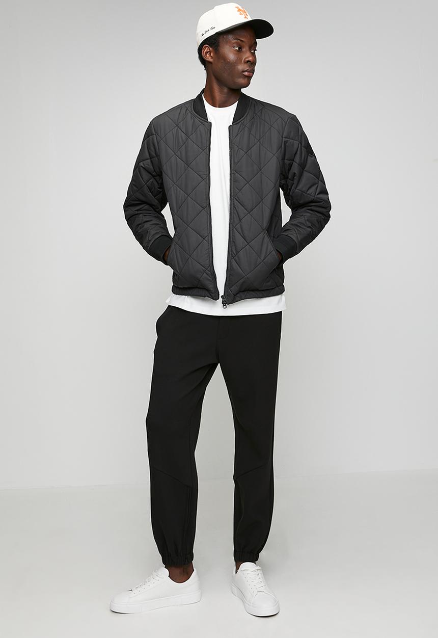Replay - Regular fit quilted jacket - black