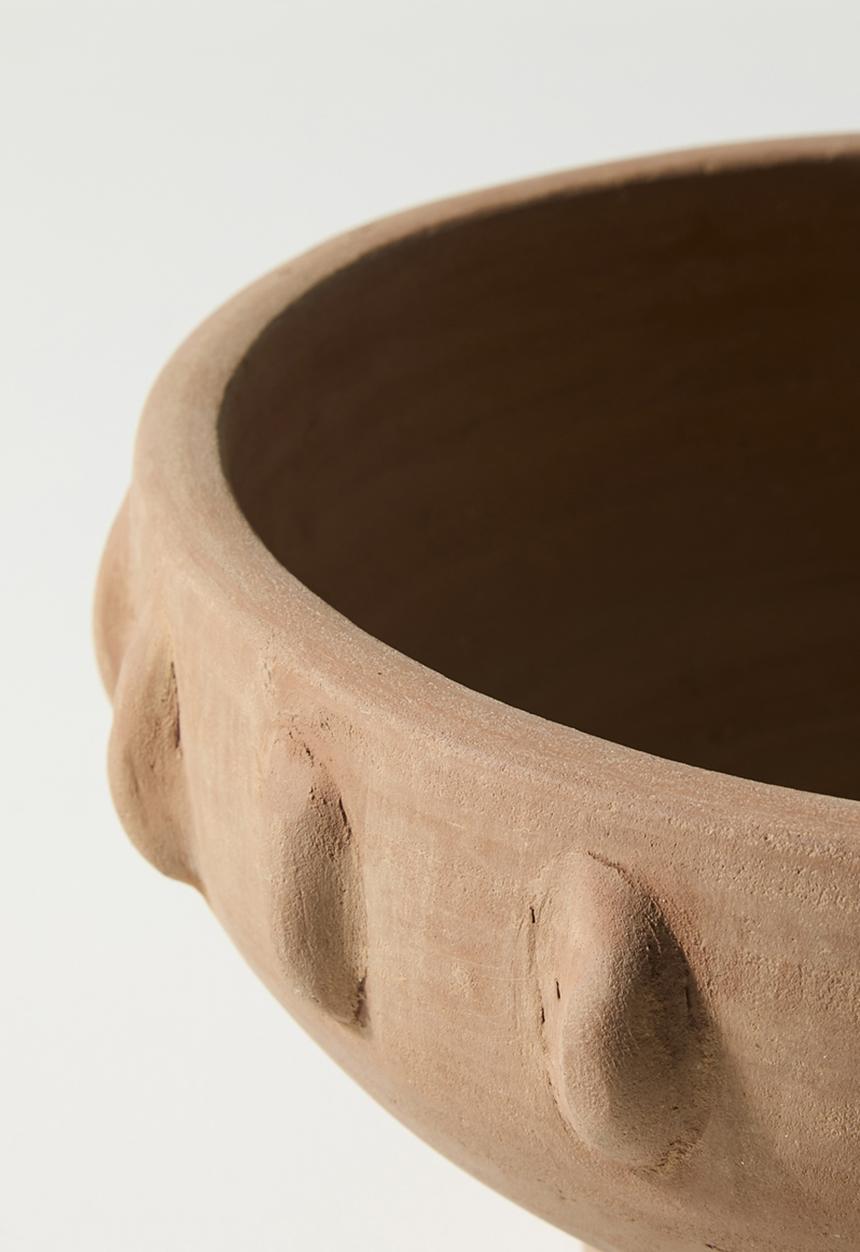 Sixth Floor - Dotty Terracotta Décor Bowl - Natural