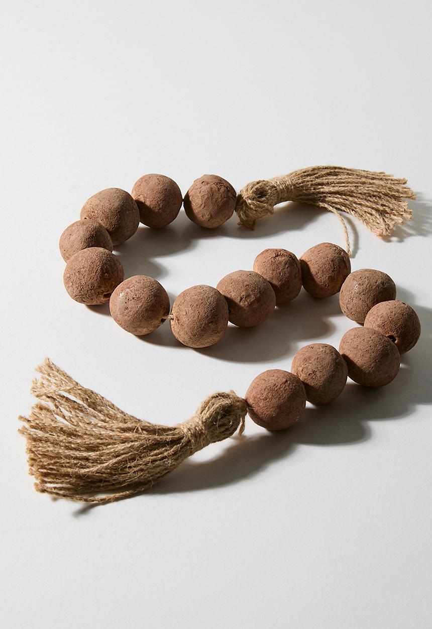 Sixth Floor - Terracotta Beads Décor Beads - Brown