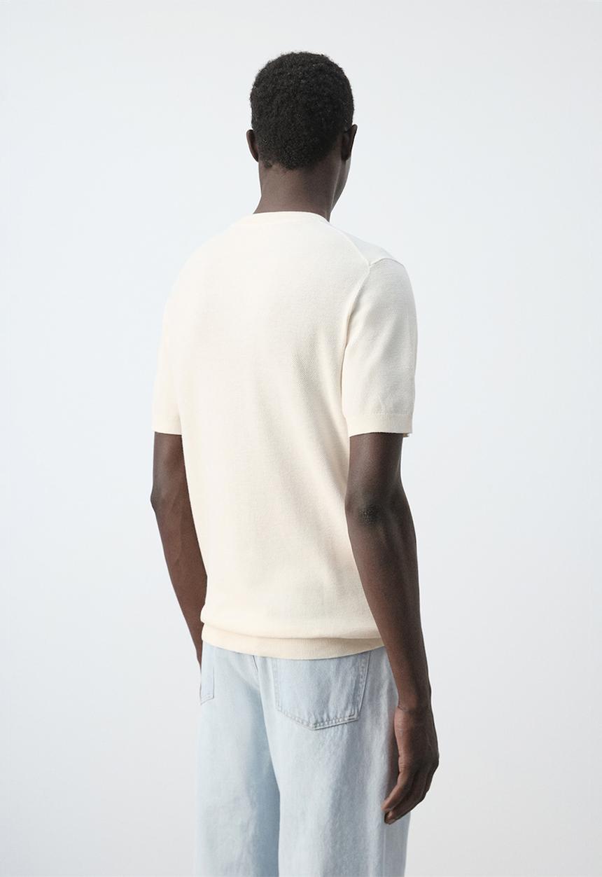 MANGO - T-Shirt Andrew - Light Beige