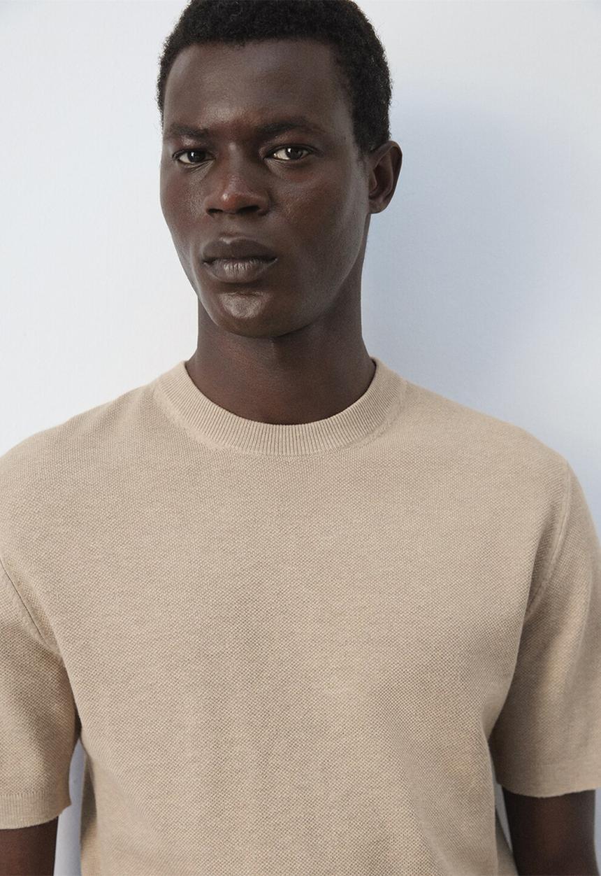 MANGO - T-Shirt Andrew - Beige