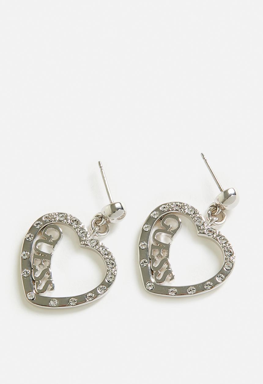 GUESS - Love Affair E-Sparkle Guess Lng Hrt M/Day Set - Silver