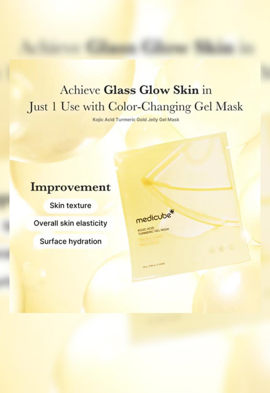 Medicube - Kojic Acid Turmeric Brightening Gel Mask - Sheet Mask