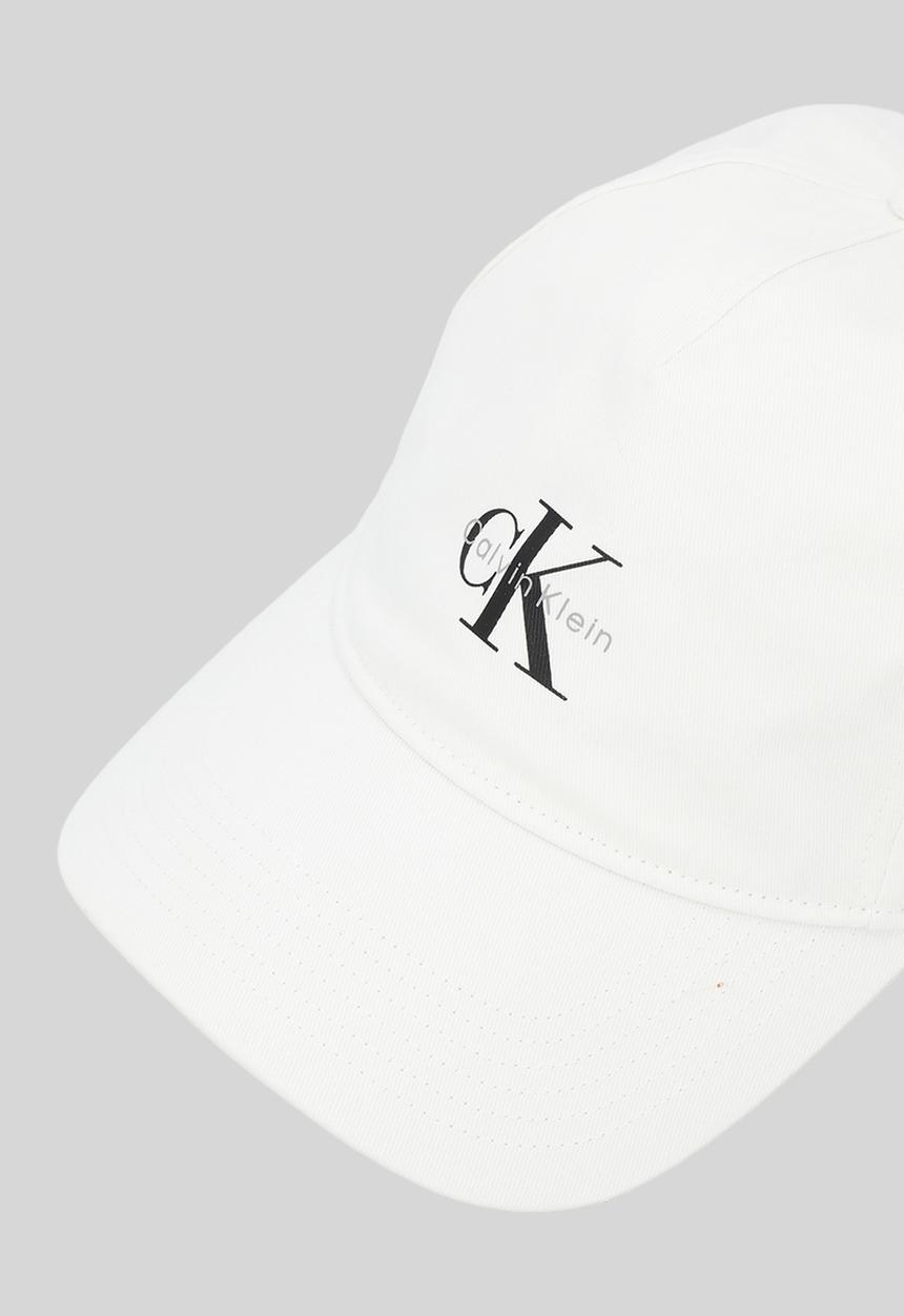 Calvin Klein - Monologo printed baseball cap - bright white