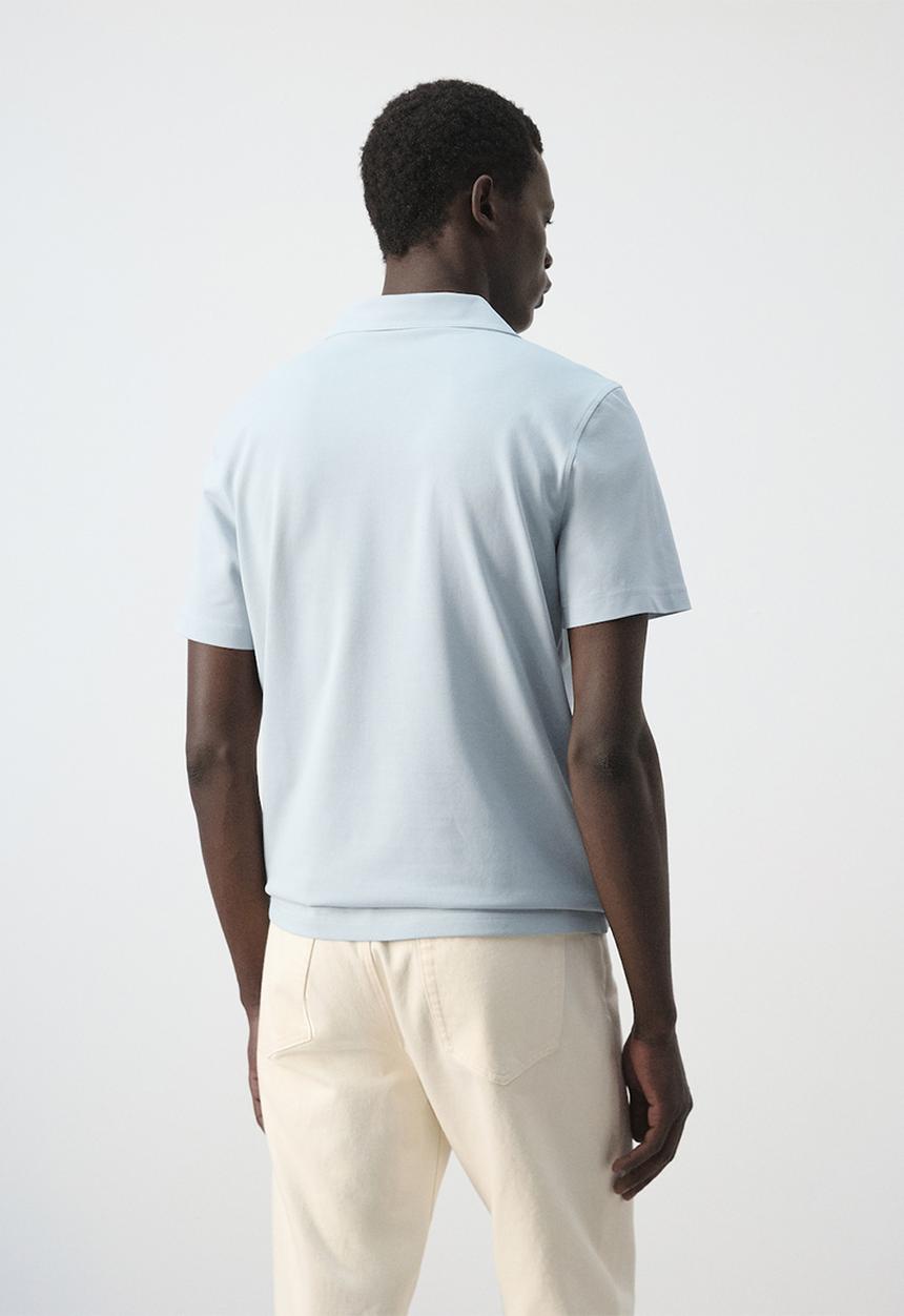 MANGO - Poloshirt Taga - Sky Blue