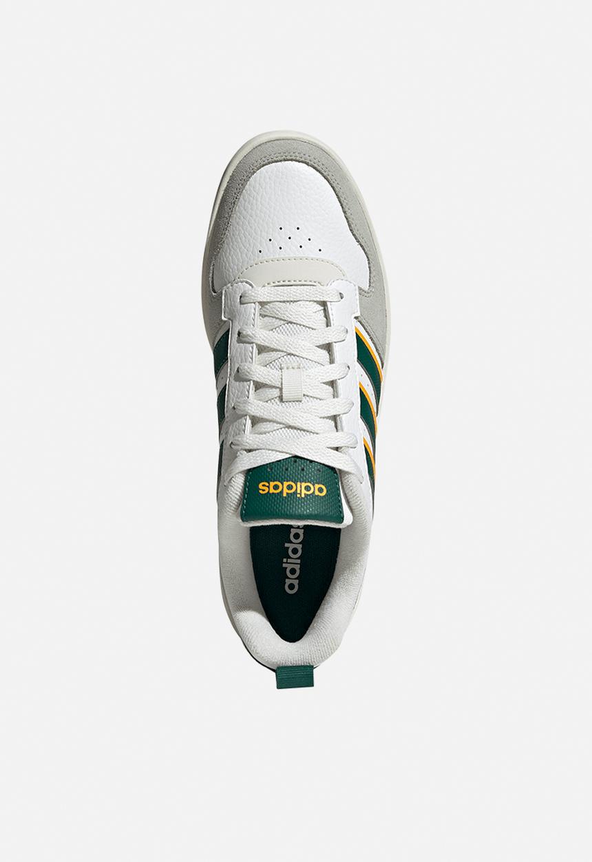 adidas Originals - Courtwave - core white/collegiate green/crew yellow