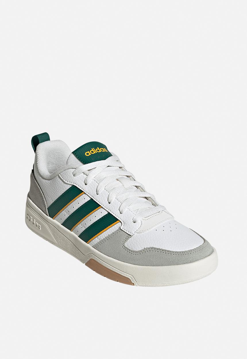 adidas Originals - Courtwave - core white/collegiate green/crew yellow
