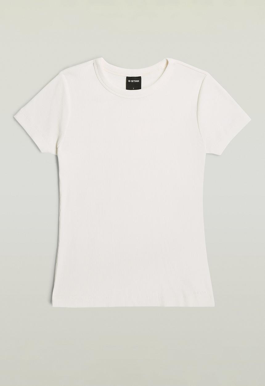 G-STAR - Slim rib t wmn - milk