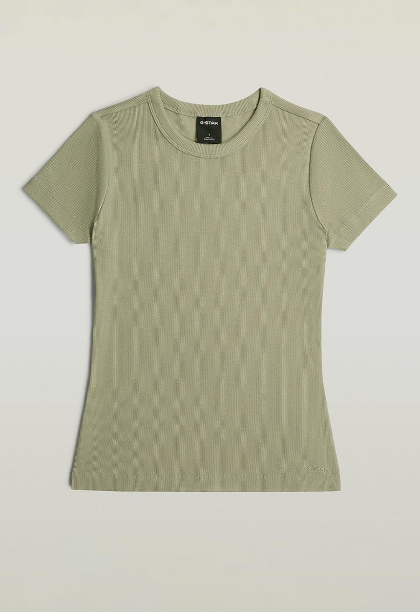 G-STAR - Slim rib t wmn - lt orphus