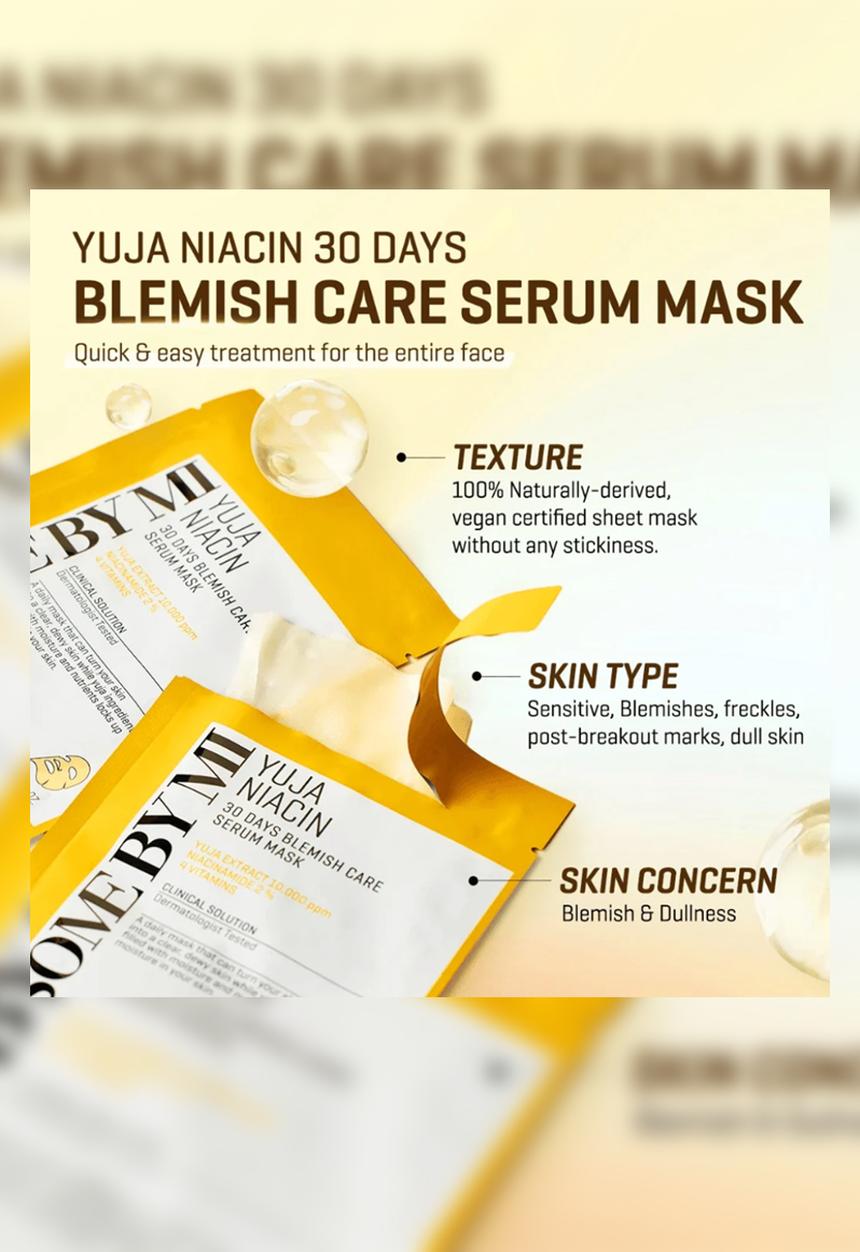 Some By Mi - Yuja Niacin 30 Days Care Serum Mask