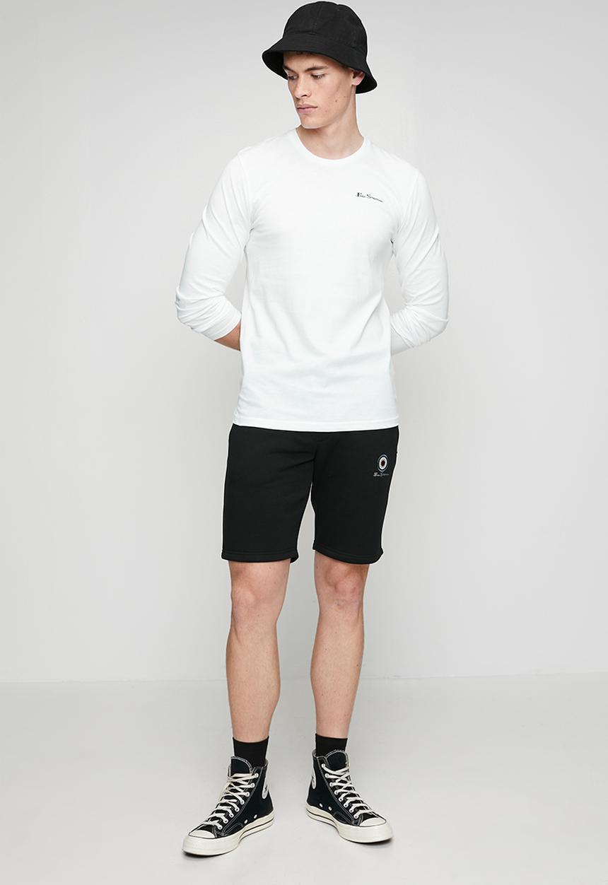 Ben Sherman - Essential Crew Neck Long sleeve T-shirt - White