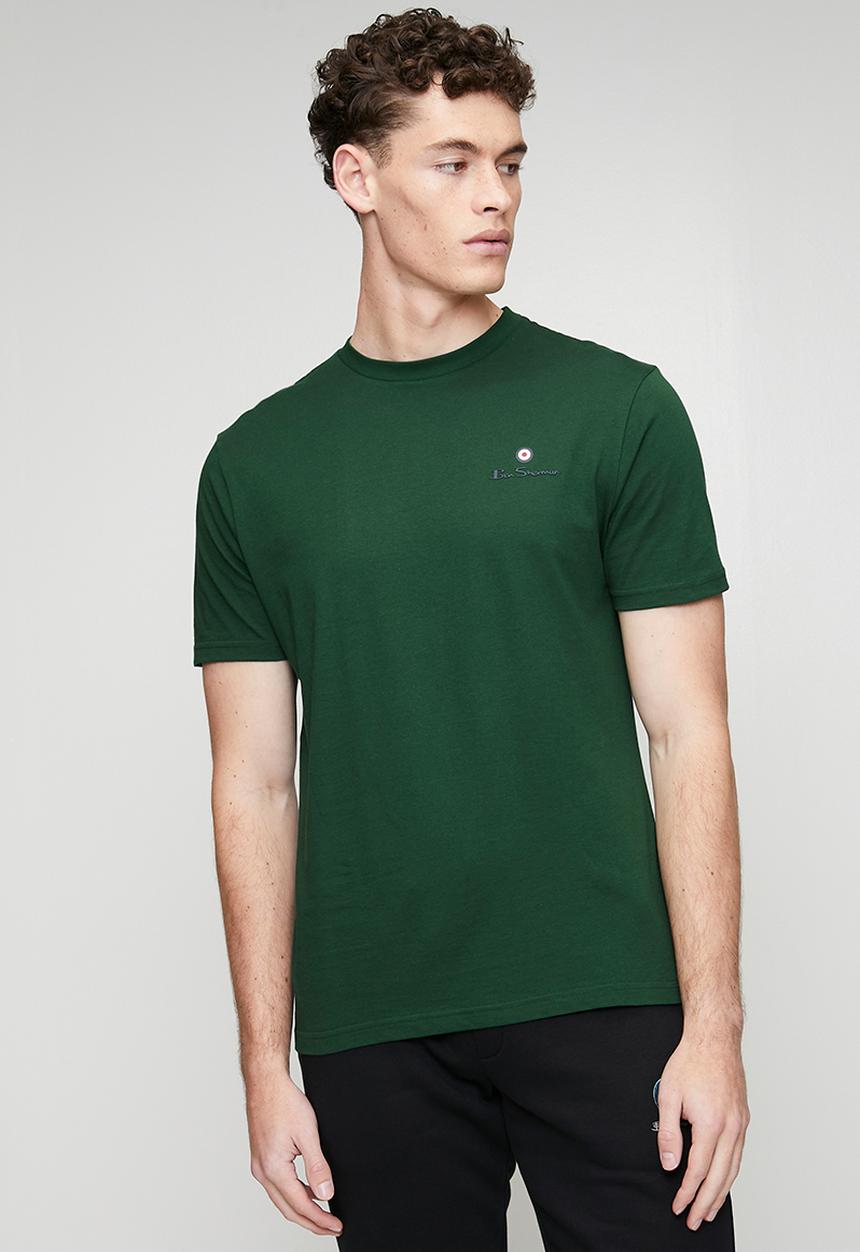 Ben Sherman - Essential Tar Print Crew T-shirt - College Green
