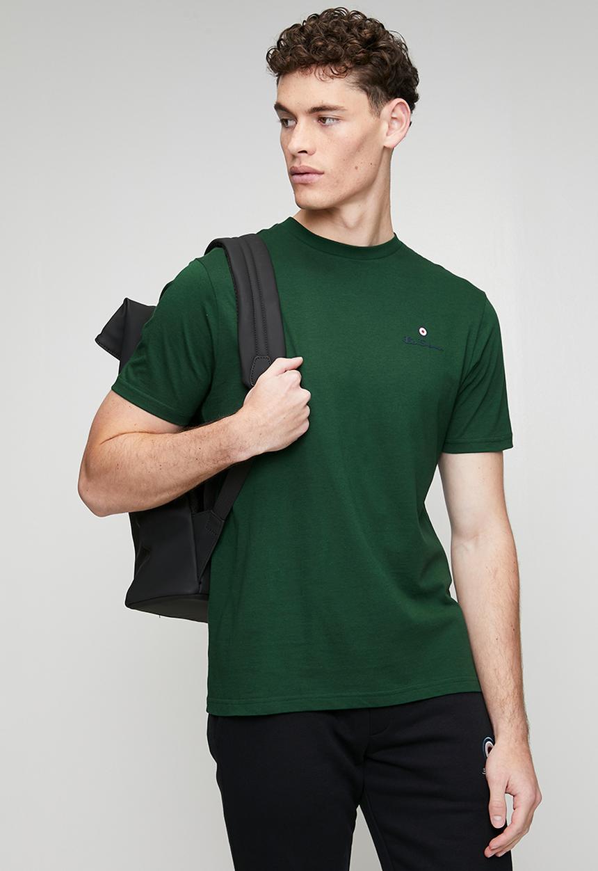 Ben Sherman - Essential Tar Print Crew T-shirt - College Green