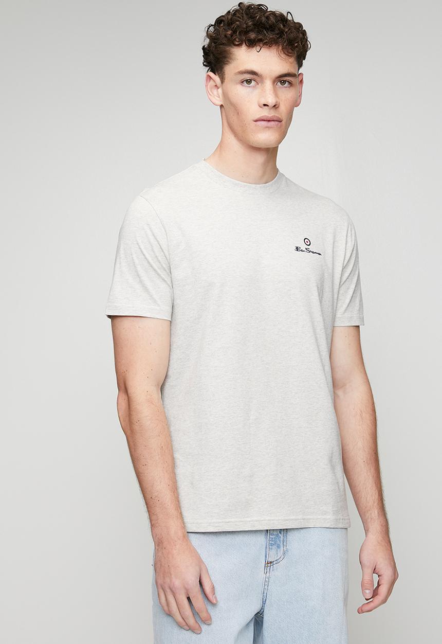 Ben Sherman - Essential Tar Print Crew T-shirt - Lt Spot Melange