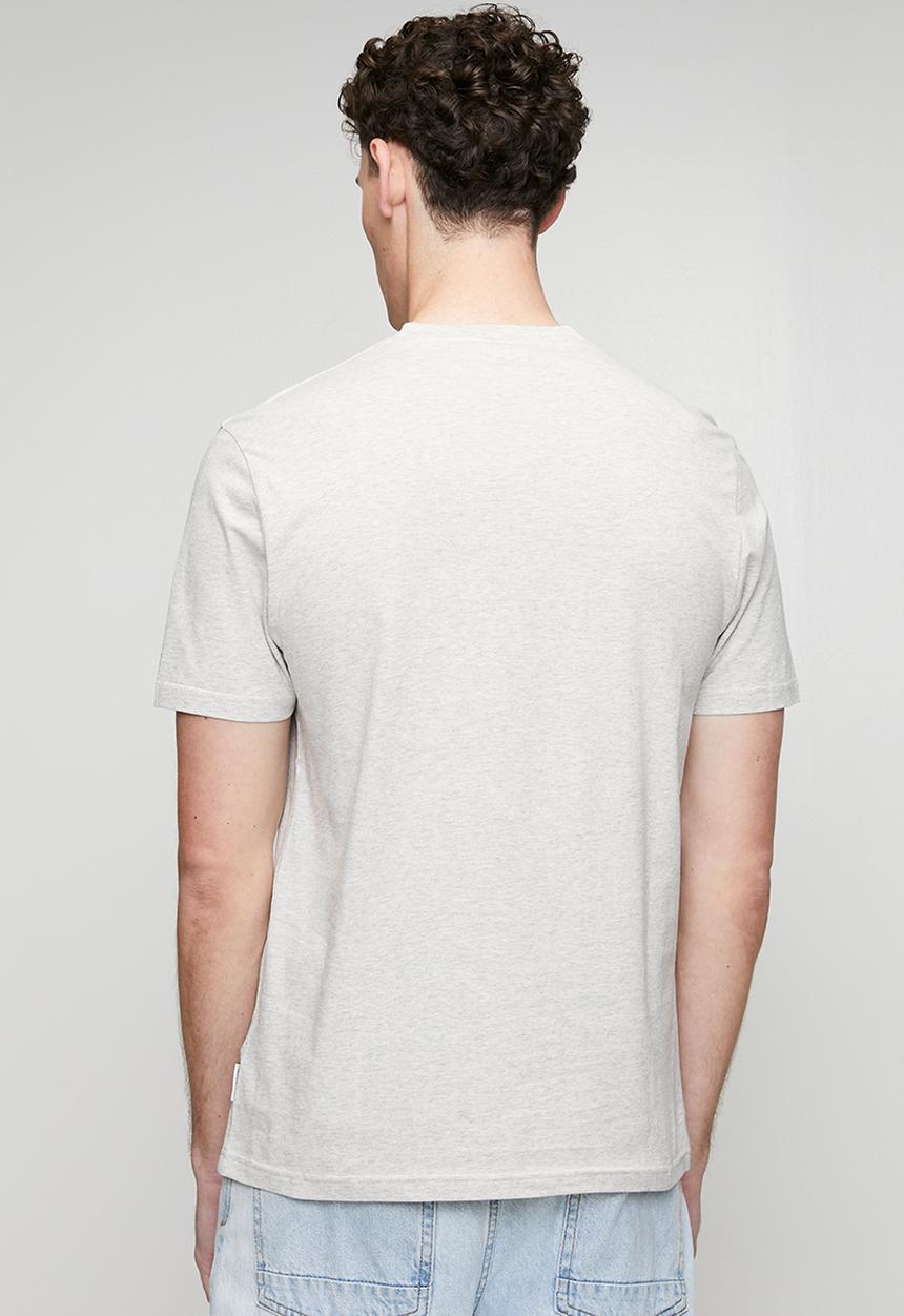 Ben Sherman - Essential Tar Print Crew T-shirt - Lt Spot Melange