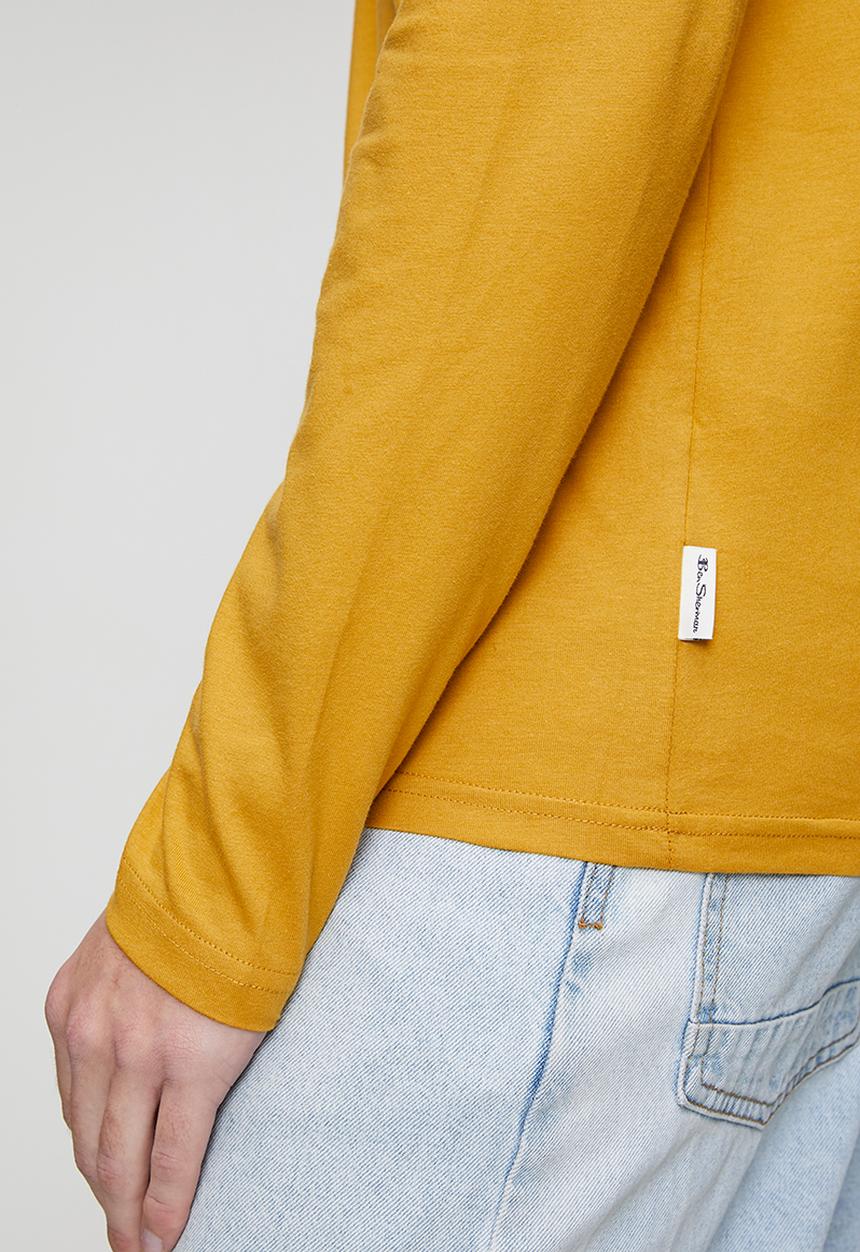 Ben Sherman - Essential Crew Neck Long Sleeve T-shirt - Dijon