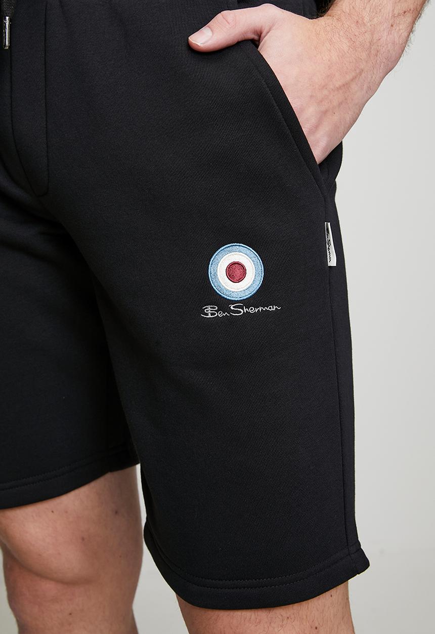 Ben Sherman - Target Fleece Jog Shorts - Black