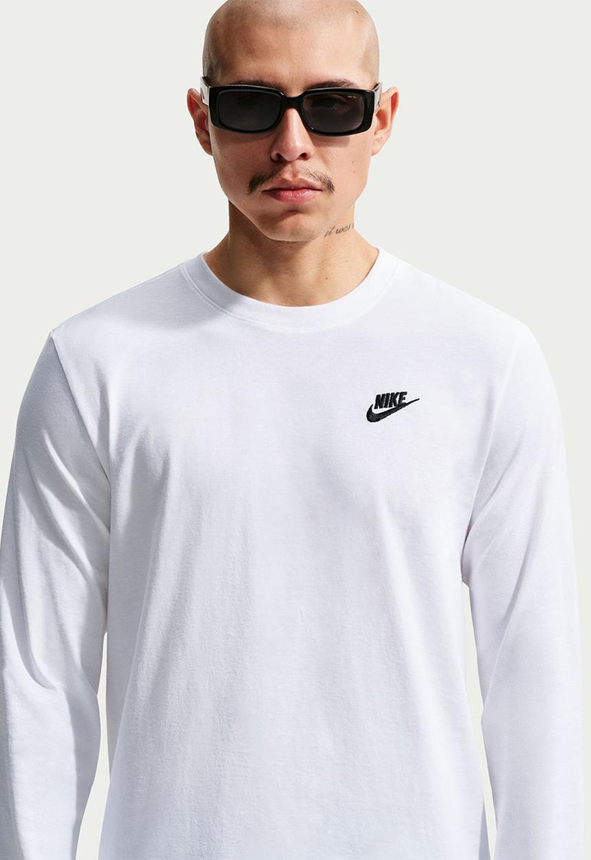 Nike - Nsw clb tee long sleeve - white 