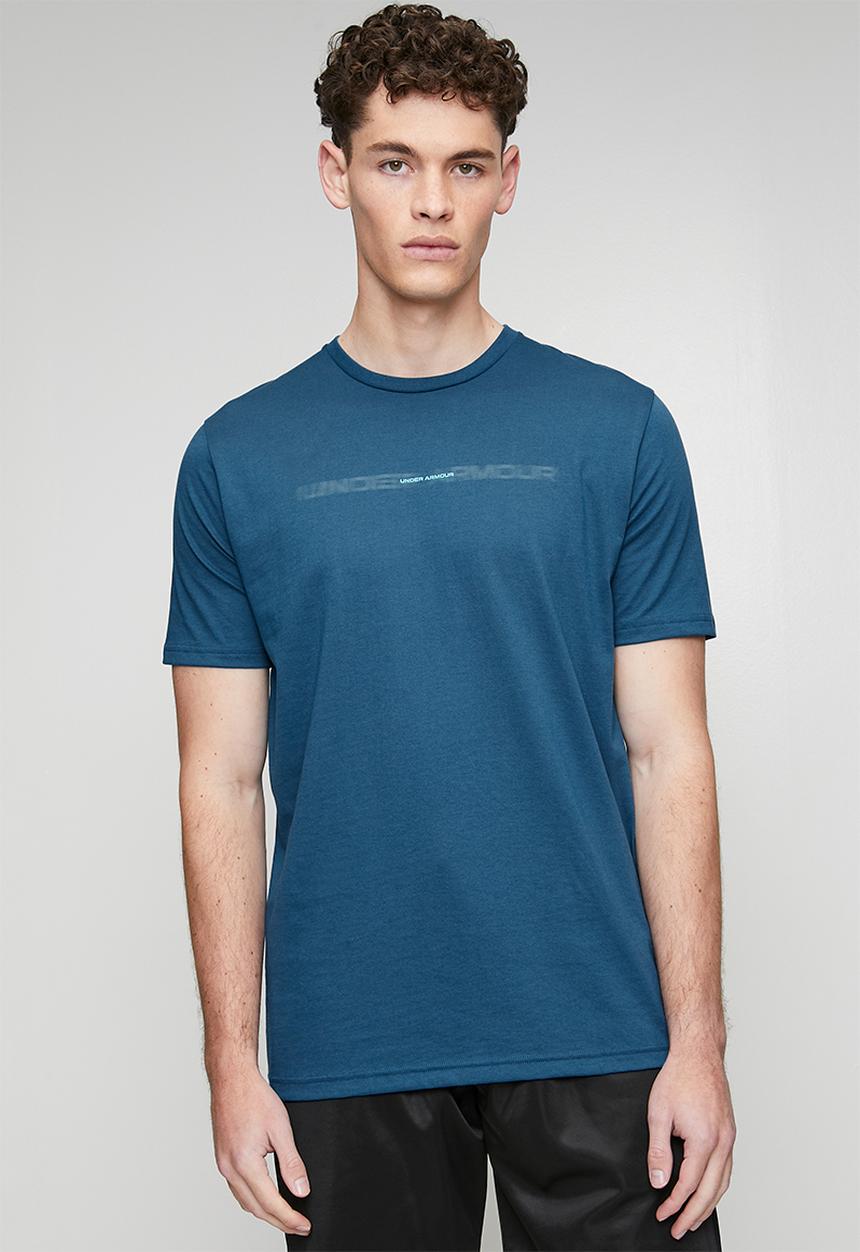 Under Armour - UA M BLUR WM Short Sleeve - Wham Blue /  / Blue Haze