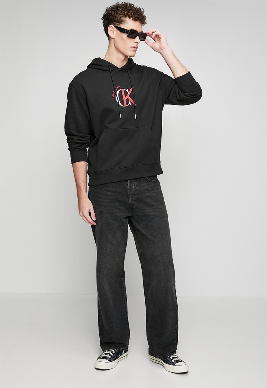 Calvin Klein - Ls Eu 350Terry Graphic Hoodie - Black