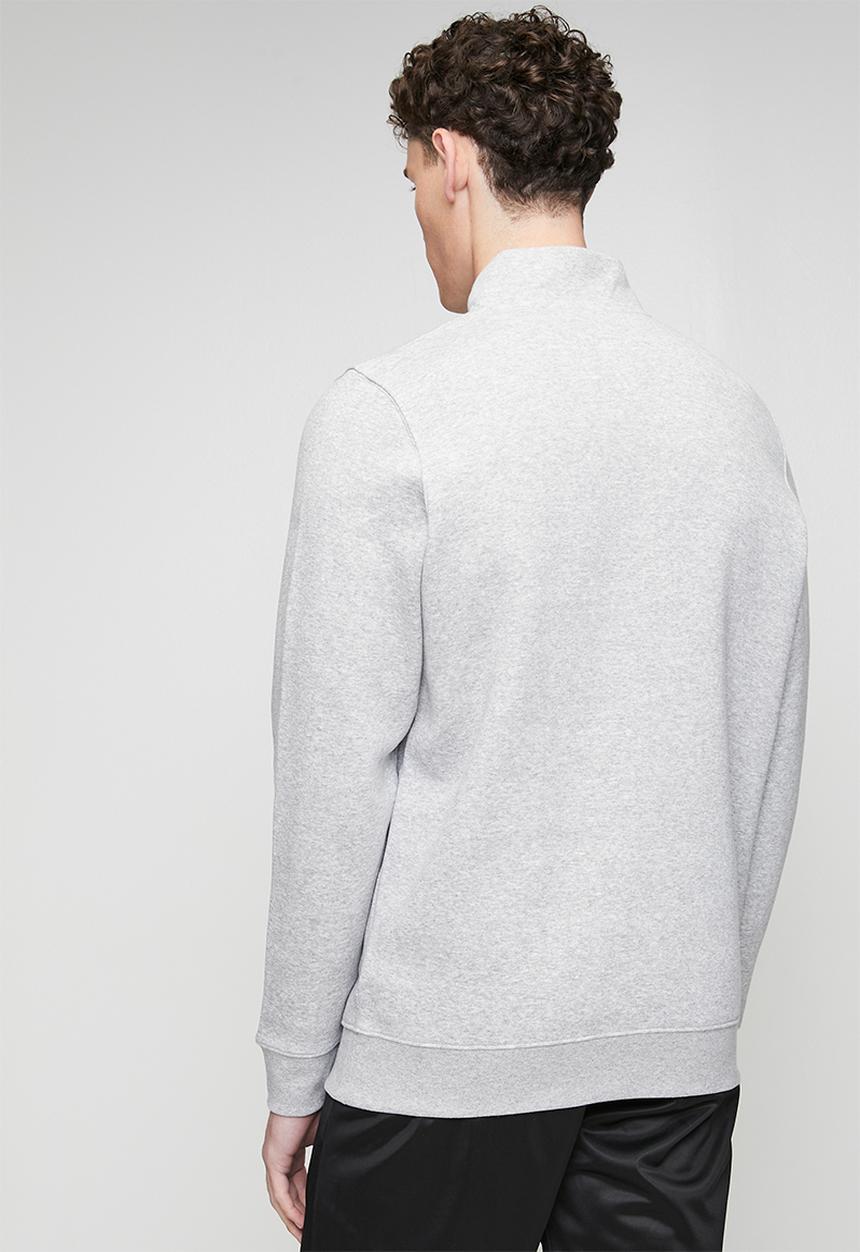 Under Armour - UA Icon Fleece 1/4 Zip - Mod Gray Light Heather /  / White