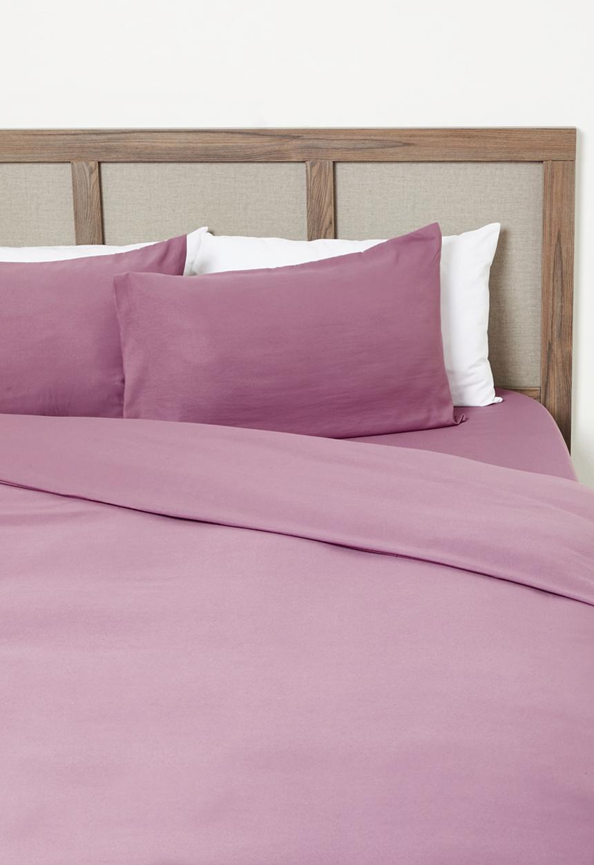Sixth Floor - Recycled microfibre duvet set Dusty Orchid