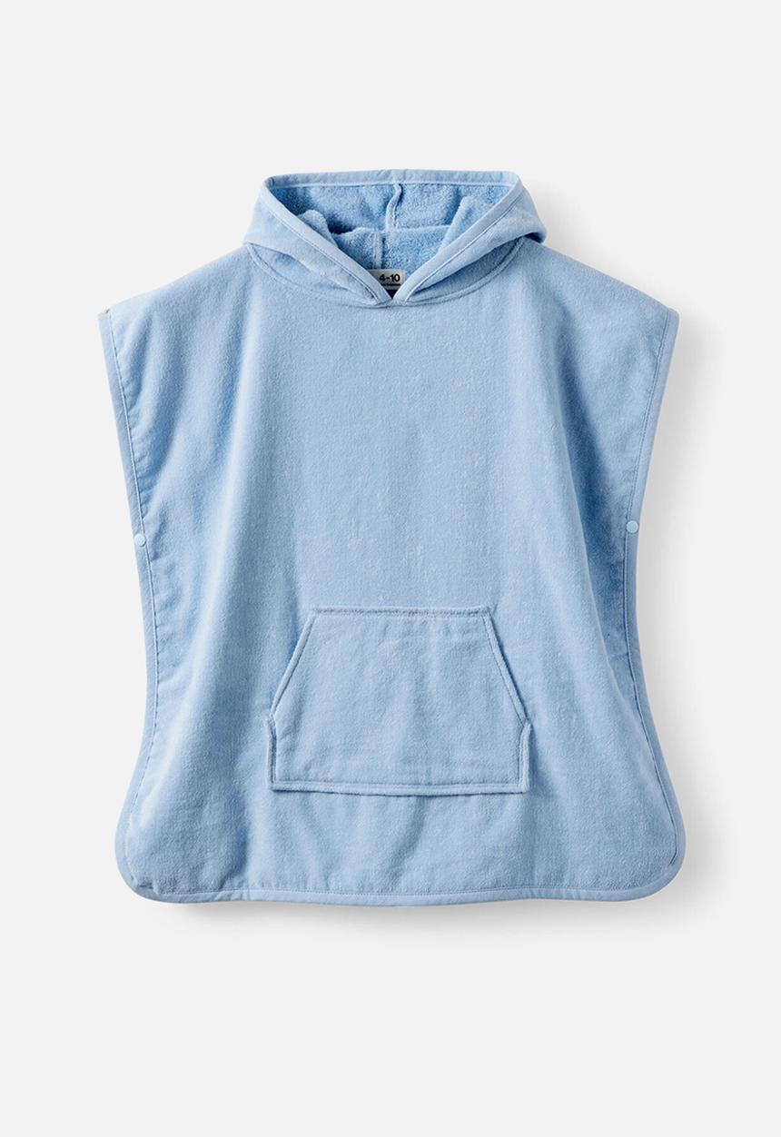 Cotton On - Kids Hooded Towel - Dawn Blue/World Is My Lobster