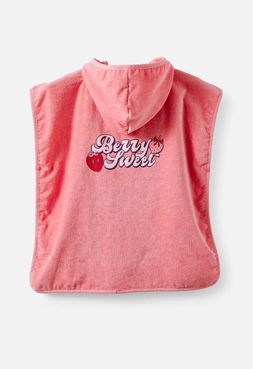 Cotton On - Kids Hooded Towel - Sunkissed/Berry Sweet
